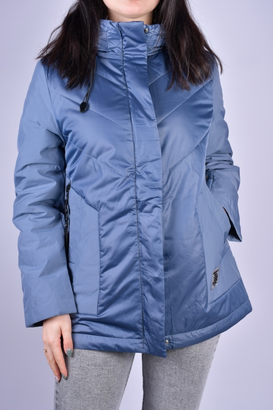 Куртка женская демисезонная (цв.синий) из плащёвки "D.S" Размеры в наличии : 48, 50, 56 арт.M21007