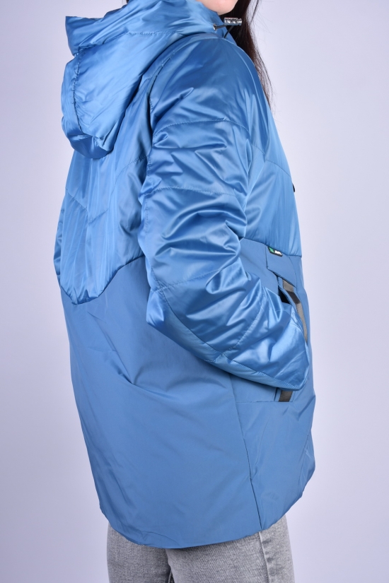 Куртка женская демисезонная (цв.синий) из плащёвки "D.S" Размеры в наличии : 48, 50, 52, 54, 56 арт.B3071