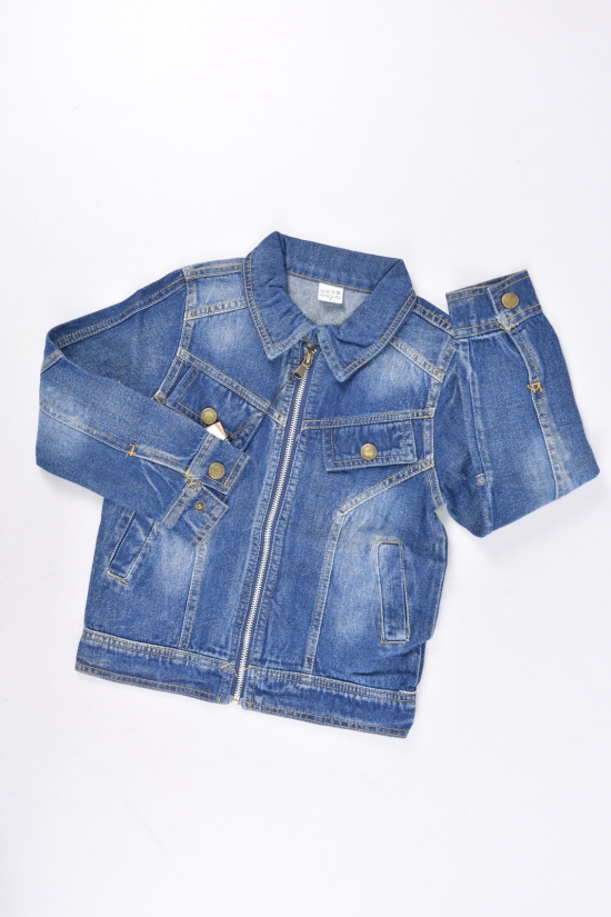 Піджак джинсовий для хлопчика (кол. синій) Зріст в наявності : 116, 128 арт.2896