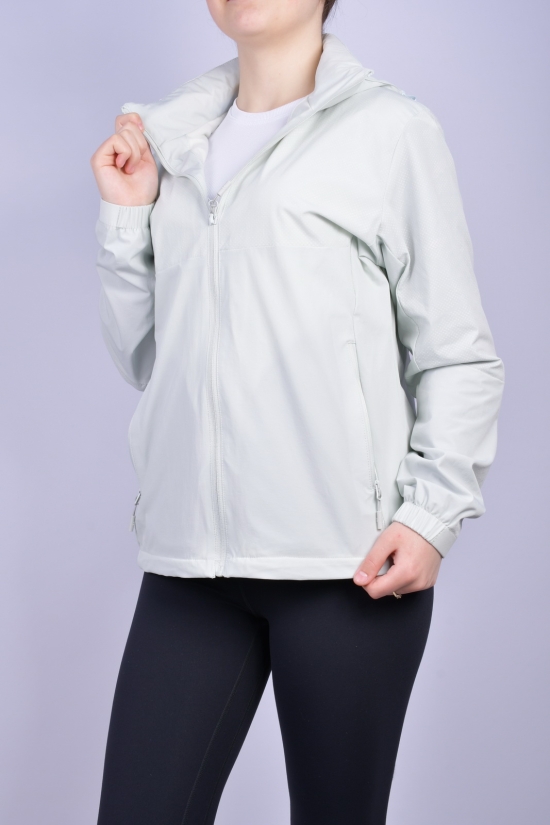 Куртка жіноча демісезонна (кол. св. сірий) з плащової тканини (з велюром в середині) Розміри в наявності : 40, 44 арт.87666