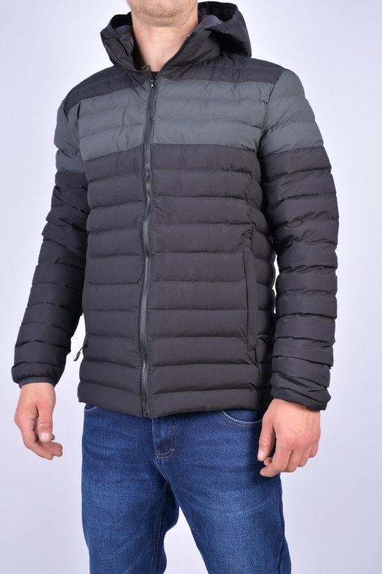 Куртка чоловіча демісезонна (кол. чорний/сірий) Розміри в наявності : 46, 48, 52, 54 арт.5305