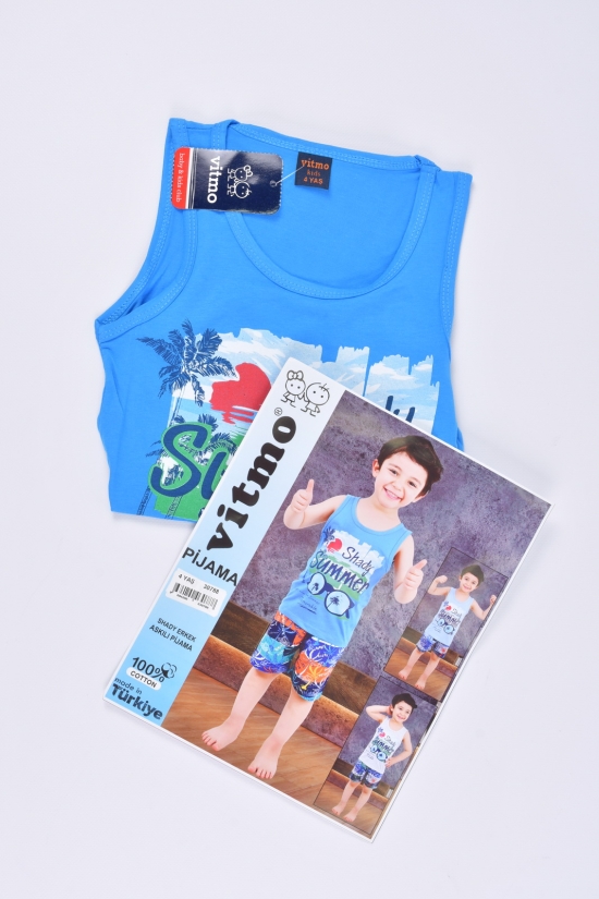 Пижама для мальчика (цв.синий) трикотажная Рост в наличии : 116 арт.30788