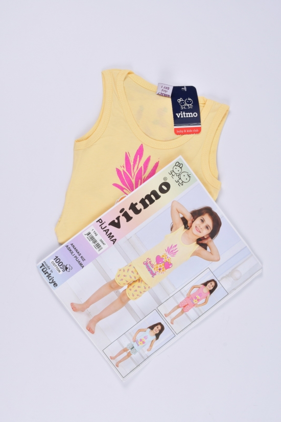 Пижама для девочки (цв.желтый) трикотажная "Vitmo Baby" Рост в наличии : 86 арт.30047