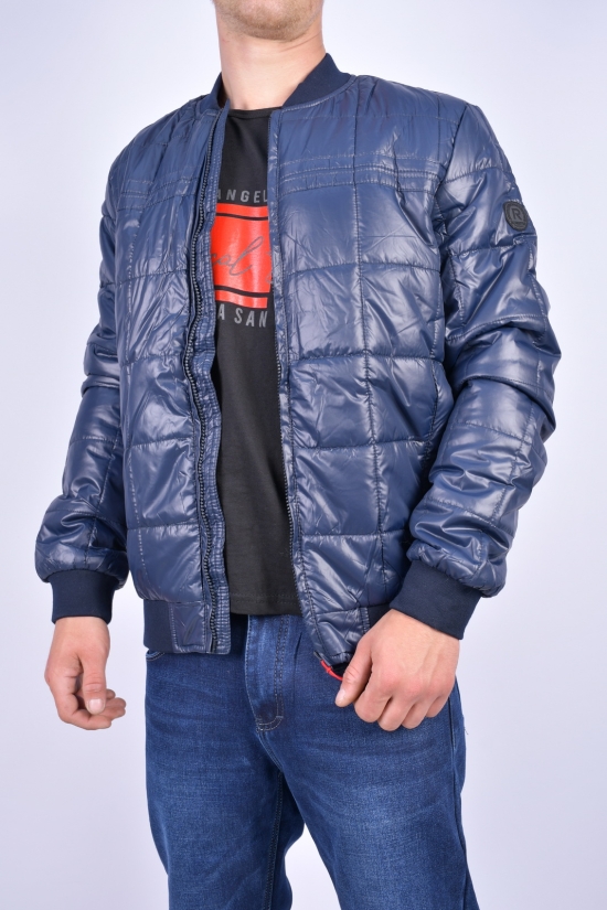 Куртка бомбер мужская (цв.т.синий) демисезонная "Remain" Размер в наличии : 50 арт.7817