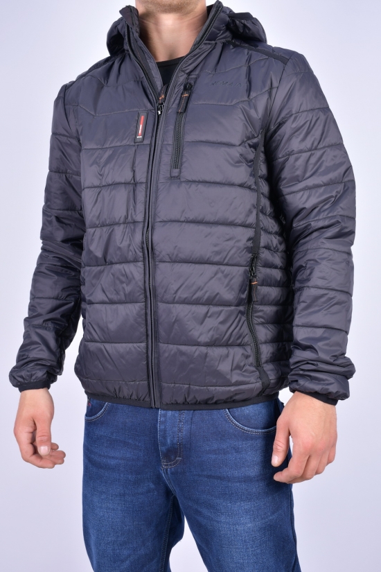Куртка мужская (цв.черный) демисезонная из плащевки "Remain" Размер в наличии : 46 арт.8017