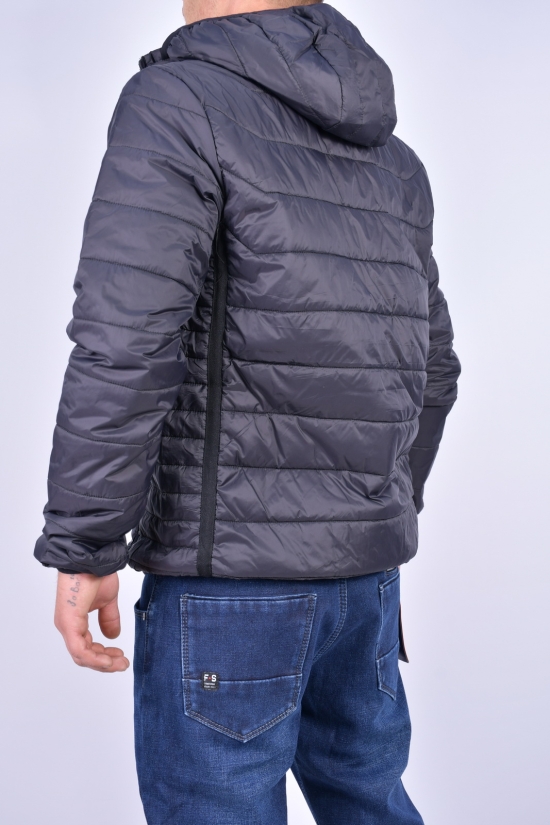 Куртка мужская (цв.черный) демисезонная из плащевки "Remain" Размер в наличии : 46 арт.8017