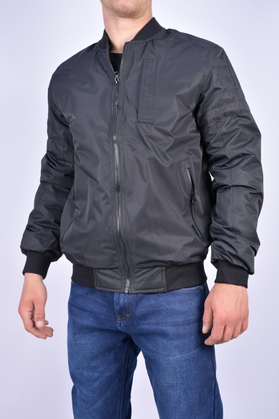 Куртка бомбер чоловіча (кол. чорний) демісезонна з плащової тканини "Remain" Розміри в наявності : 46, 48, 50, 52, 54 арт.7975