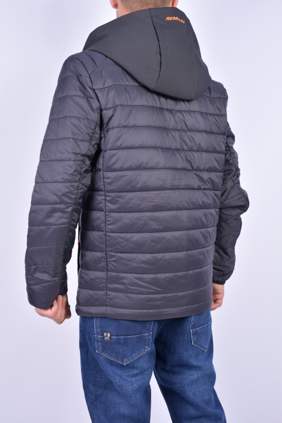 Куртка мужская (цв.черный) демисезонная болоневая "Remain" Размер в наличии : 48 арт.8383