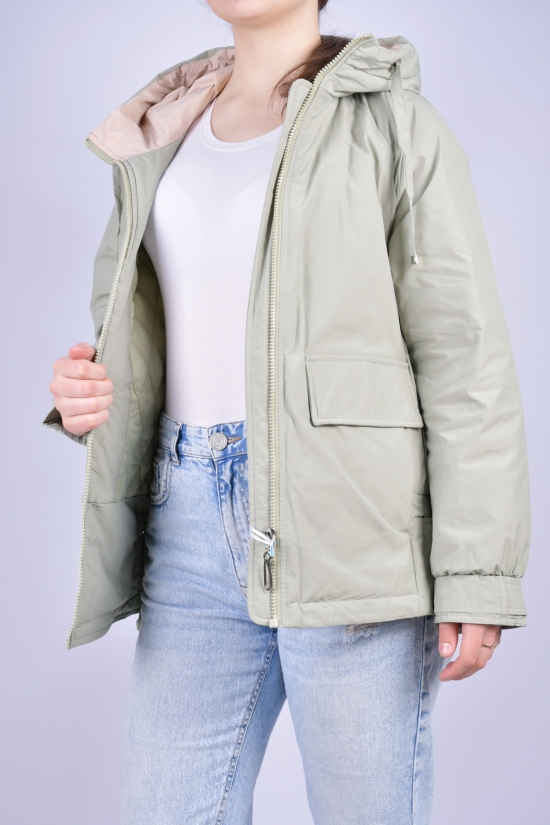 Куртка женская (цв.оливковый) демисезонная болоневая "Remain" Размер в наличии : 64 арт.B-901