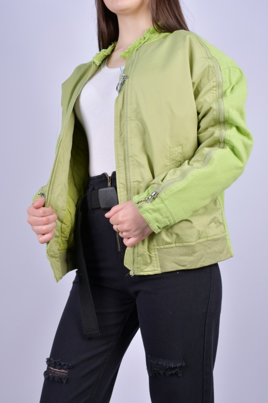 Куртка женская (цв.салатовый) демисезонная "T.YCamille" Размеры в наличии : 46, 48, 50, 52 арт.B-676