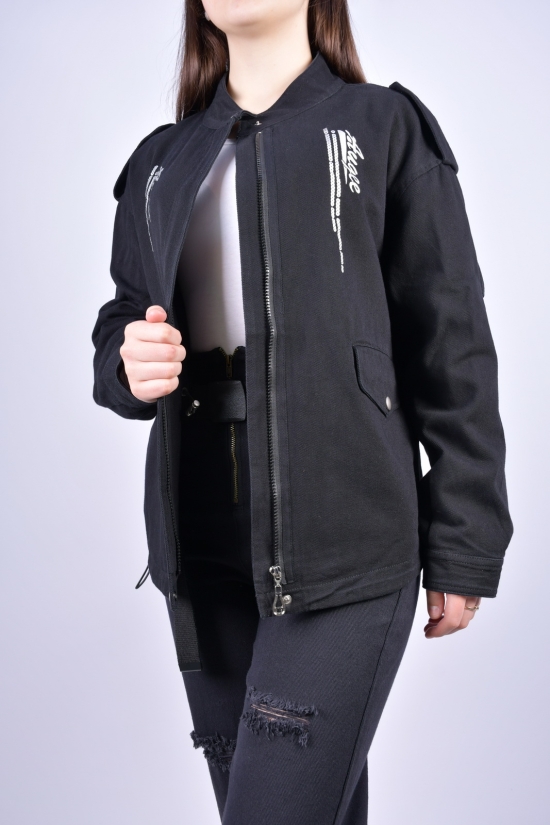 Куртка жіноча (col.010) джинсова "T.YCamille" (модель OVERSIZE) Розмір в наявності : 50 арт.F-678