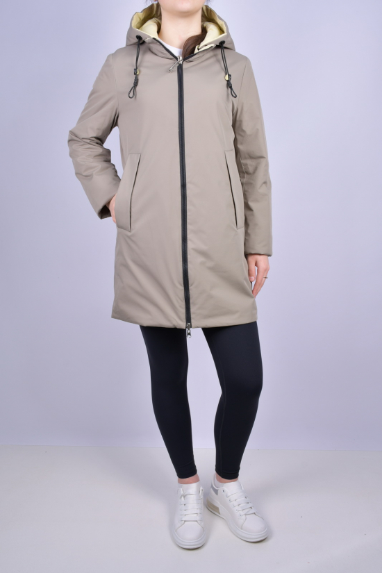 Куртка жіноча демісезонна (color.15) з плащової тканини "QARLEVAR" (двостороння) Розмір в наявності : 44 арт.702