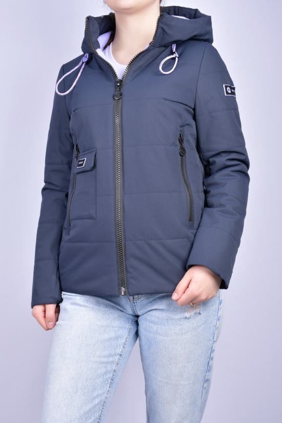 Куртка жіноча демісезонна (color.2) з плащової тканини "QARLEVAR" Розміри в наявності : 46, 50 арт.713