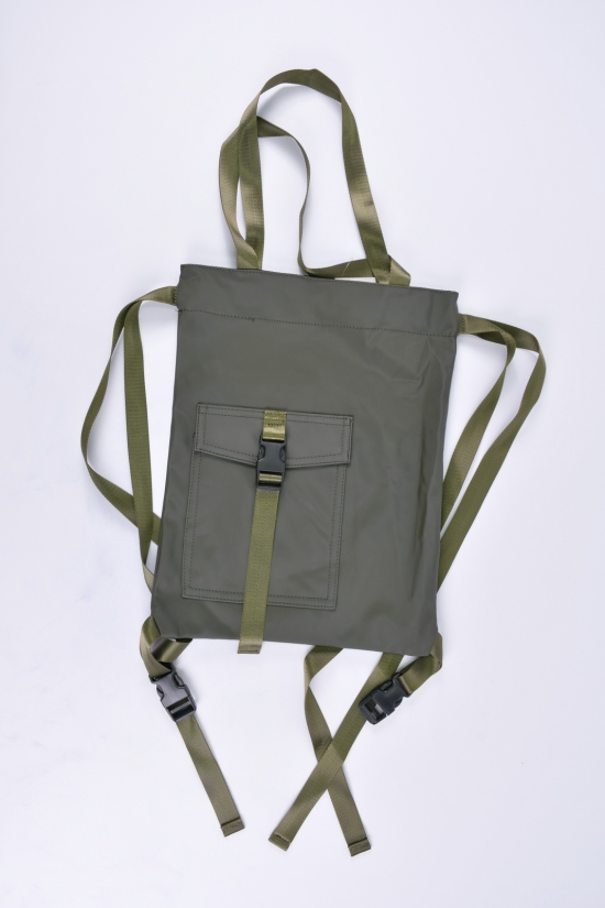 Сумка-рюкзак (кол. хакі) розмір 42/34 см арт.X327