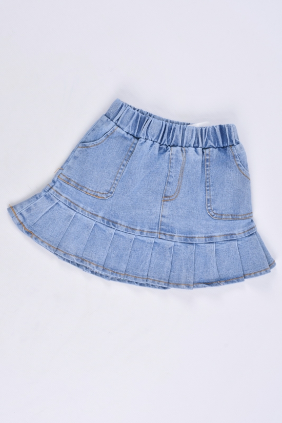 Юбка для девочки джинсовая (цв.синий) Рост в наличии : 104, 110, 116, 128 арт.2031