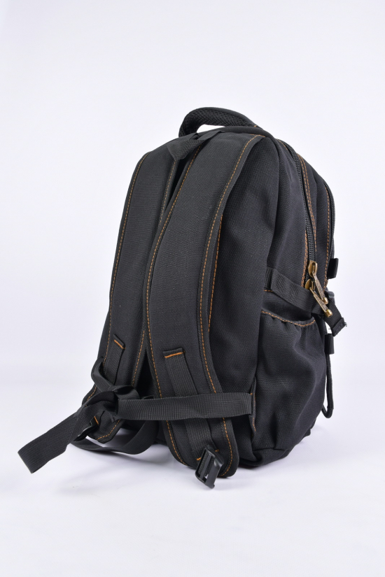 Рюкзак тканинний (кол. чорний) розмір 28/42/8 см. арт.902-1