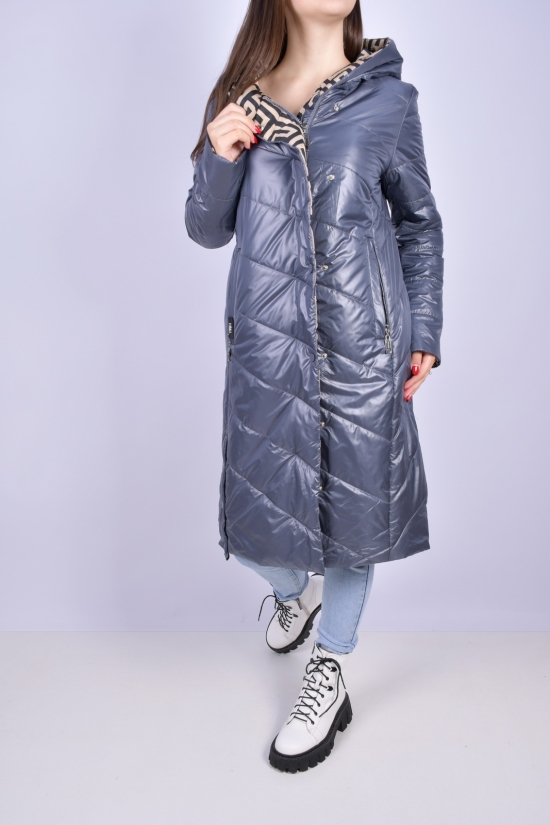 Жіноче пальто з плащівки демісезонне (color A018) HaiLuoZi Розмір в наявності : 44 арт.BM7059