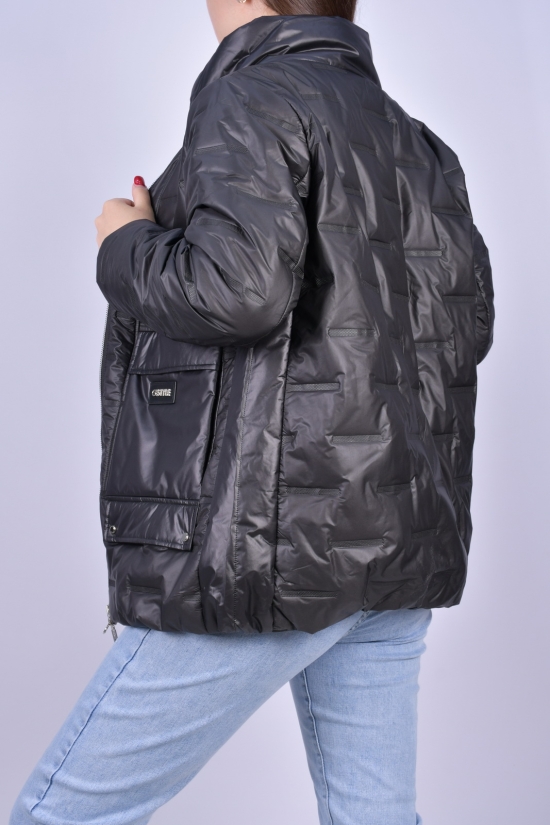 Куртка жіноча з плащівки демісезонна (color C001) HaiLuoZi Розміри в наявності : 42, 44, 46, 50, 52 арт.BM7021