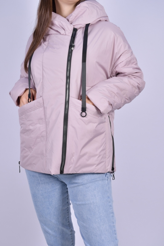 Куртка жіноча з плащівки демісезонна (color C024) HaiLuoZi Розміри в наявності : 48, 50, 52, 54 арт.BM7088