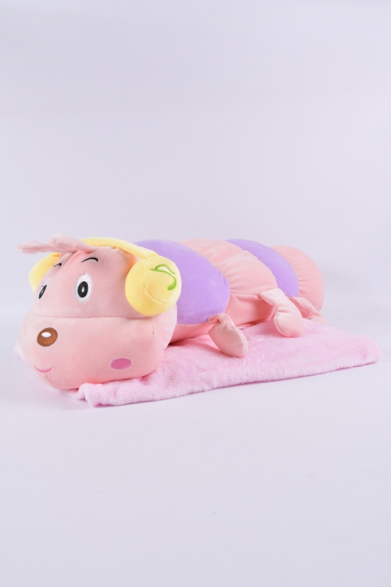 Комплект іграшка з простирадлом (кол. рожевий) розмір пледа 160/120 см. (вага 1,130 гр.) арт.5177