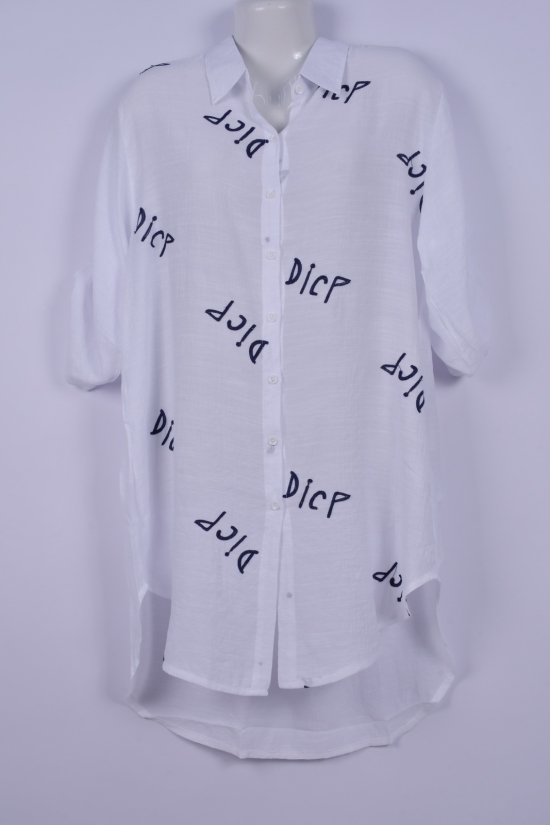 Рубашка-туника женская (цв.белый) J.J.F Размеры в наличии : 50, 52, 54 арт.507
