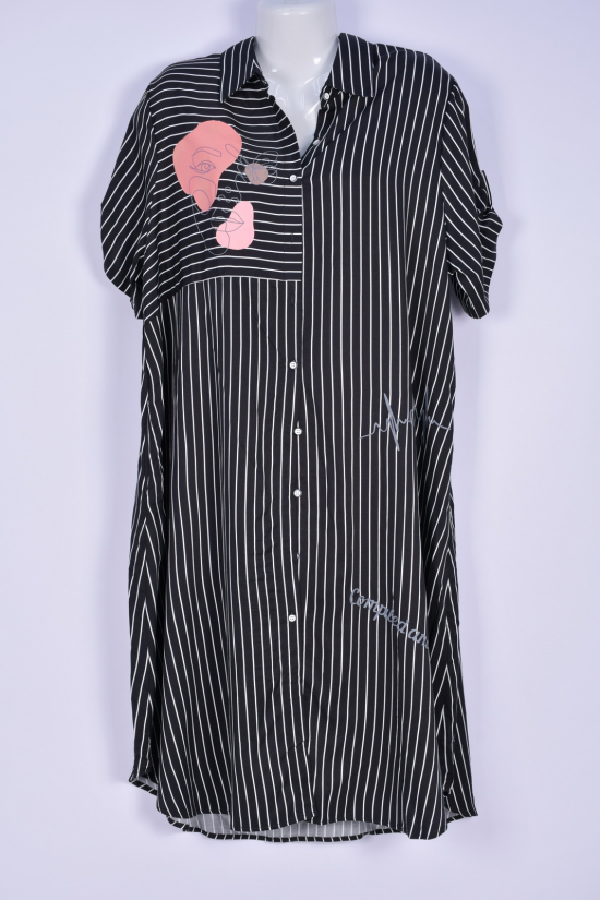 Платье женское (цв.черный) трикотажное "BASE" Размер в наличии : 50 арт.E8199-CL