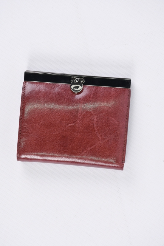 Кошелек женский кожаный (цв.бордовый) размер 11,5/10 см BRAUN BUFFEL арт.BR015S