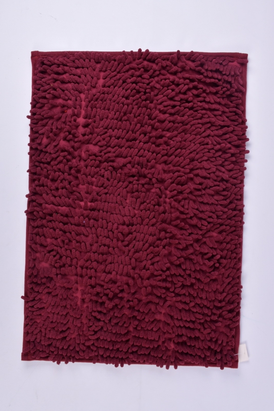 Коврик "Лапша" (цв.бордовый) на резиновой основе (микрофибра) размер 40/60 см. арт.MF5208