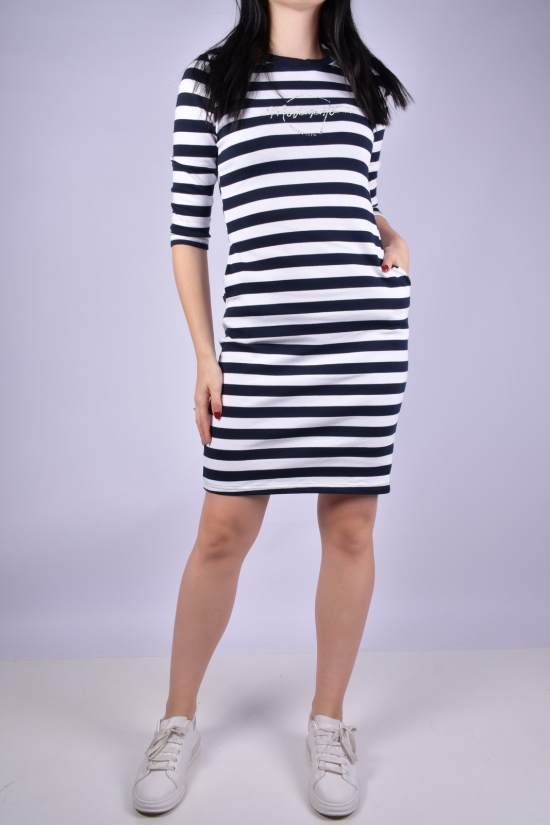 Сукня жіноча трикотажна (кол. т. синій/білий) Розмір в наявності : 40 арт.2022-53