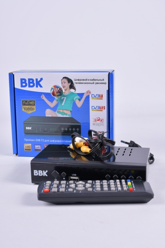 Цифровий ефірний приймач з екраном DVB-T2 "BBK" арт.DVB-T2BBK