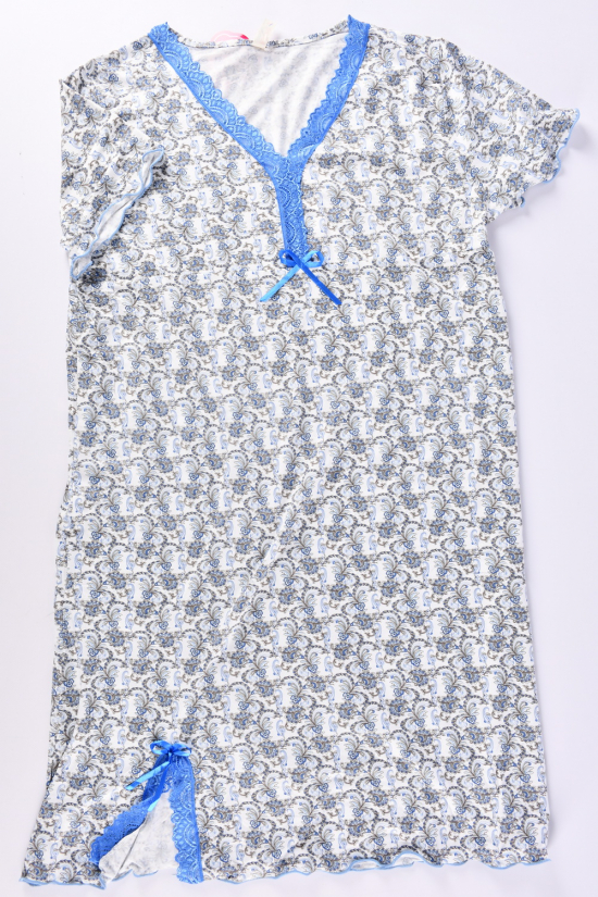 Нічна сорочка жіноча (кол. синій) Розміри в наявності : 46, 48, 50, 52, 54 арт.625
