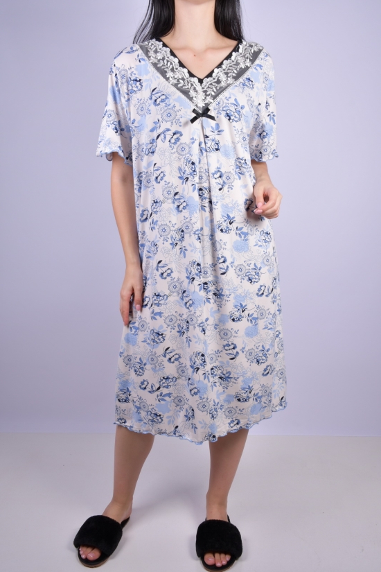 Ночная рубашка женская (цв.голубой) Размеры в наличии : 48, 50 арт.3180