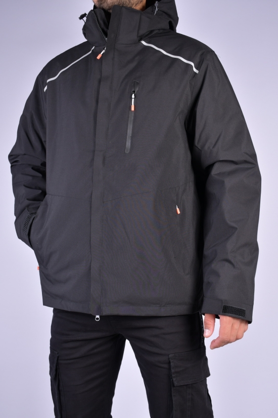Куртка чоловіча з плащової тканини (кол. чорний) з підкладкою (кофта), що відстібається. Розміри в наявності : 44, 46 арт.W02055