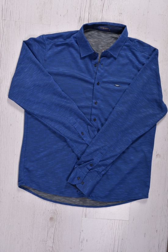 Рубашка мужская (цв.синий) "ART ATLAS" Размер в наличии : 46 арт.675778