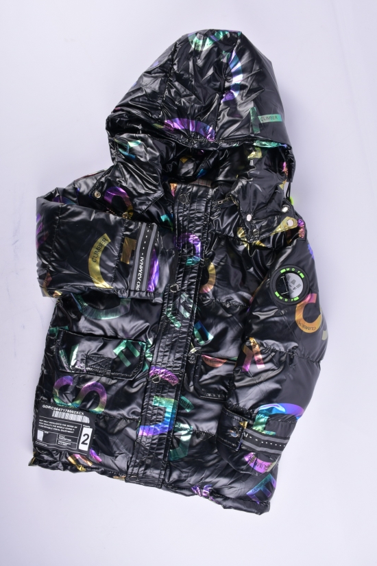 Куртка демісезонна для дівчинки (кол. чорний) болонева Зріст в наявності : 122 арт.CLIMBER