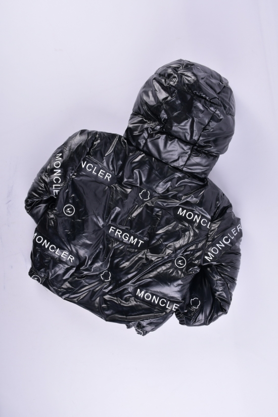Куртка демісезонна (кол. чорний) для дівчинки болонева Зріст в наявності : 86, 92, 98 арт.MONCLER