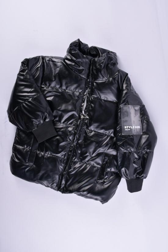 Куртка демісезонна (кол. чорний) для дівчинки болонева Зріст в наявності : 116 арт.03