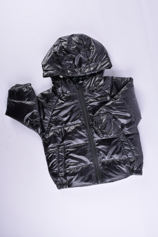 Куртка детская демисезонная болоневая (цв.черный) Рост в наличии : 98, 104, 110 арт.fashion