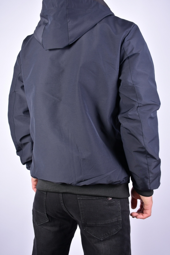 Куртка мужская демисезонная (цв.черный) двух сторонняя Размеры в наличии : 46, 48 арт.EM2307