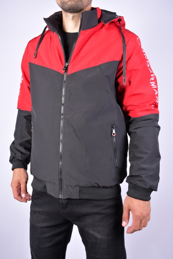 Куртка мужская демисезонная (цв.бордовый/черный) двух сторонняя Размеры в наличии : 46, 48 арт.EM2366