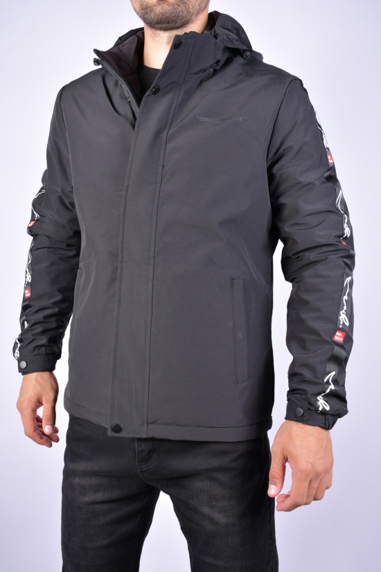 Куртка чоловіча демісезонна (кол. чорний) двох стороння Розміри в наявності : 44, 46 арт.EM23078