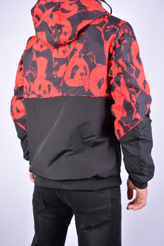 Куртка чоловіча демісезонна (кол. червоний/чорний) двох стороння Розміри в наявності : 48, 50 арт.EM23051