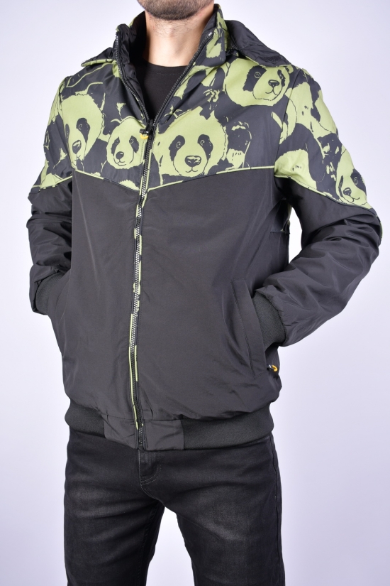 Куртка мужская демисезонная (цв.хаки/черный) двух сторонняя Размеры в наличии : 46, 48, 50, 52, 54 арт.EM23051