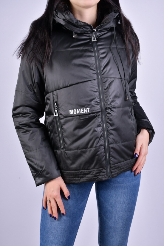 Куртка жіноча демісезонна (кол. чорний) з плащівки "DS" Розміри в наявності : 42, 44, 48, 50 арт.B3055