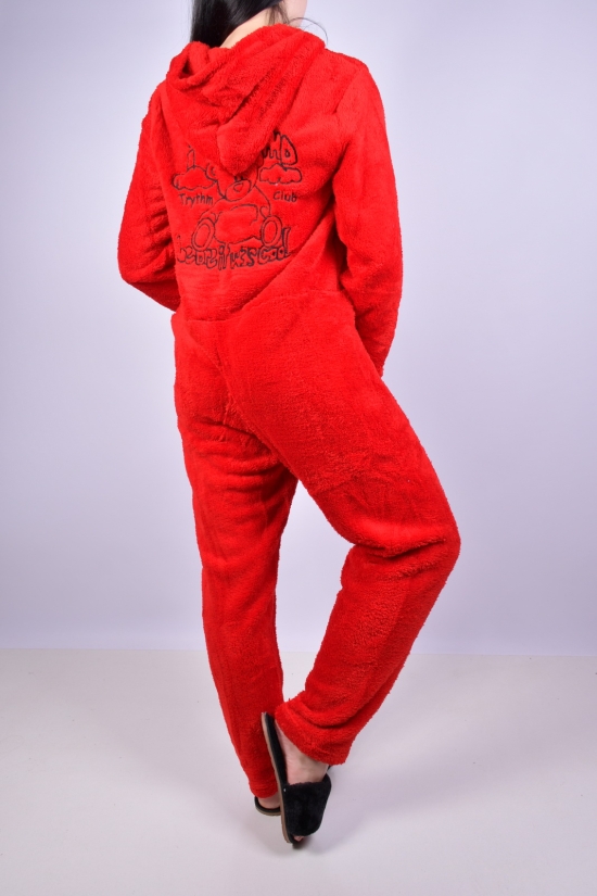 Пижама -кигуруми женская травка (цв.красный) "SIYAH JNCI" Размеры в наличии : 44, 46 арт.71459-A