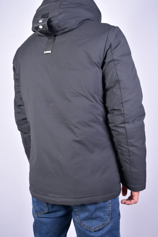 Куртка мужская зимняя цв.чёрный (наполнитель 100% полиэстер) "REMAIN" (Polyester 100%) Размер в наличии : 46 арт.7727