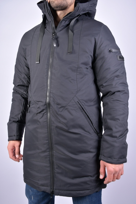Пальто мужское зимнее цв.чёрный (наполнитель 100% полиэстер) "REMAIN" (Polyester 100%) Размер в наличии : 44 арт.7700