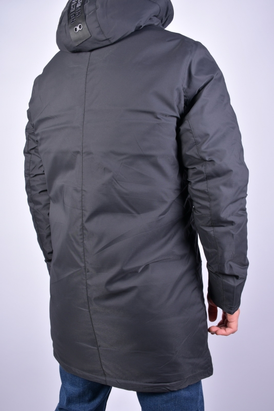 Пальто чоловіче зимове цв. чорний (наповнювач 100% поліестер) "REMAIN" Розмір в наявності : 44 арт.7700