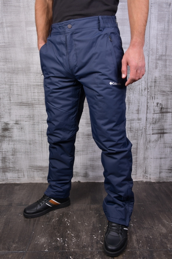 Чоловічі штани з плащівки (утеплені) (кол. т. синій) "COLUMBIA" Розміри в наявності : 44, 46, 48 арт.M902
