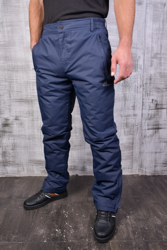 Чоловічі штани з плащівки (утеплені) (кол. т. синій) "ADIDAS" Розмір в наявності : 44 арт.M902